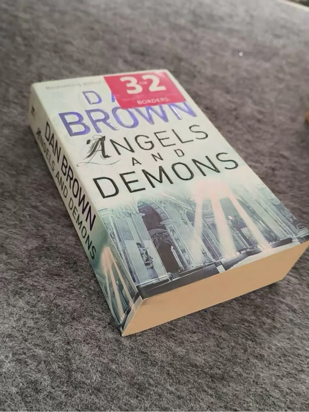 Angels and Demons Paperback Book - White/Blue Cover